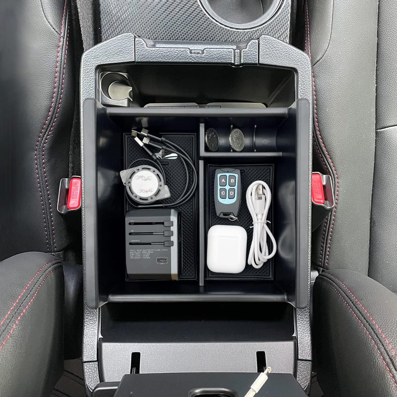 JOJOMARK Compatible with Toyota 4Runner Accessories Center Console Tray Organizer Armrest Box Storage Fit for 4Runner 2010-2019 2020 2021 2022 2023 2024 (Console Organizer) - Image 4